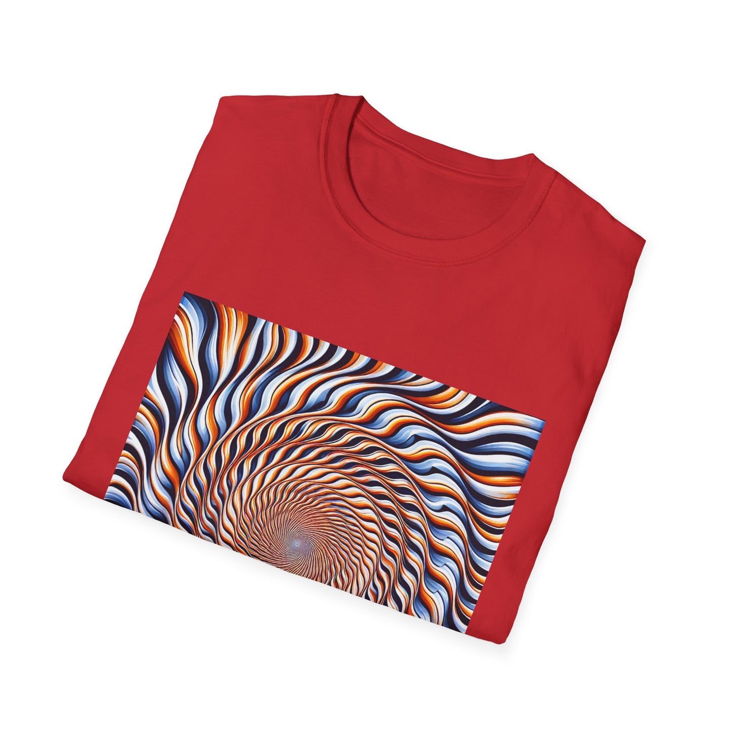 Sweet Swirl: Dive Into the Orange Illusion T-Shirt