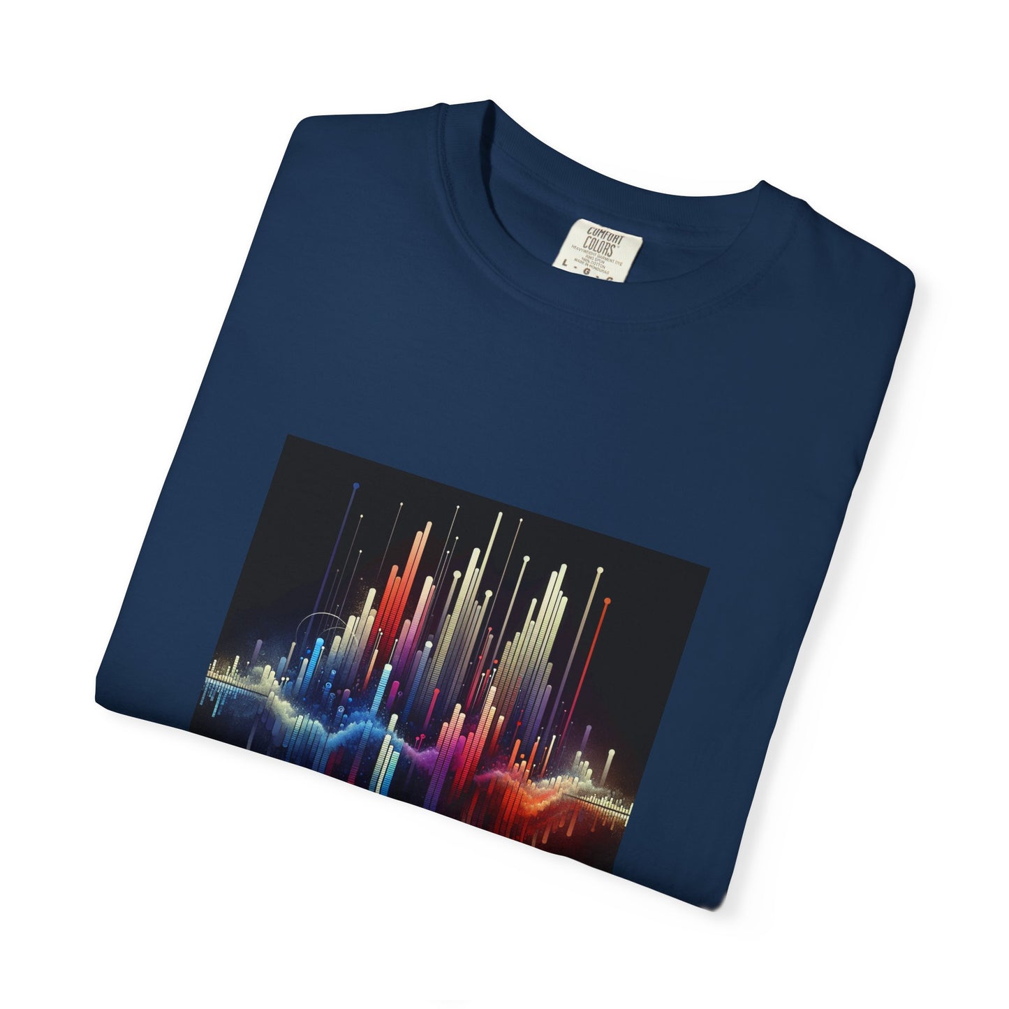 Symphonic Waves: Wearable Equalizer Art in Motion T-Shirt