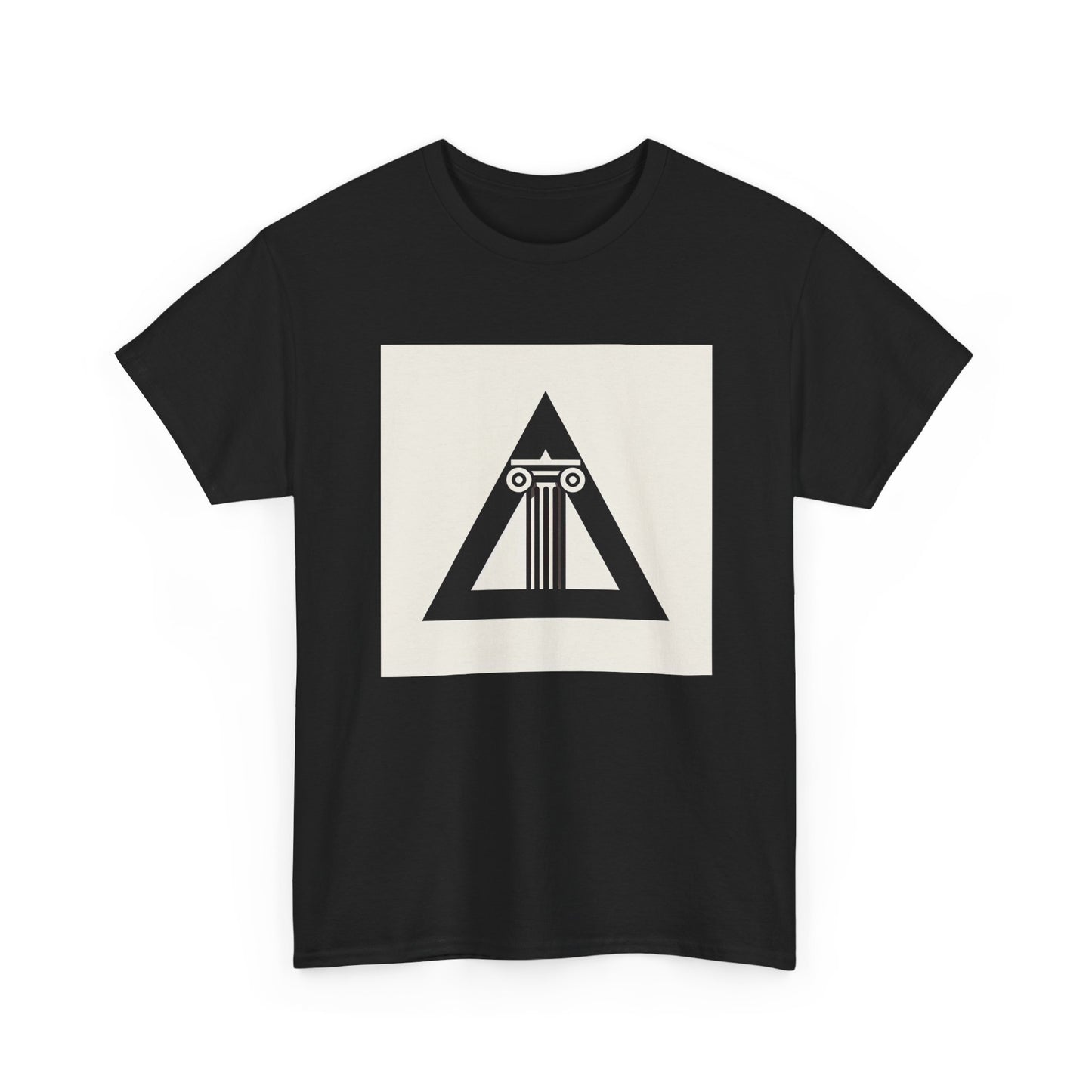 Timeless Pillars: Ancient Strength in Modern Frames T-Shirt