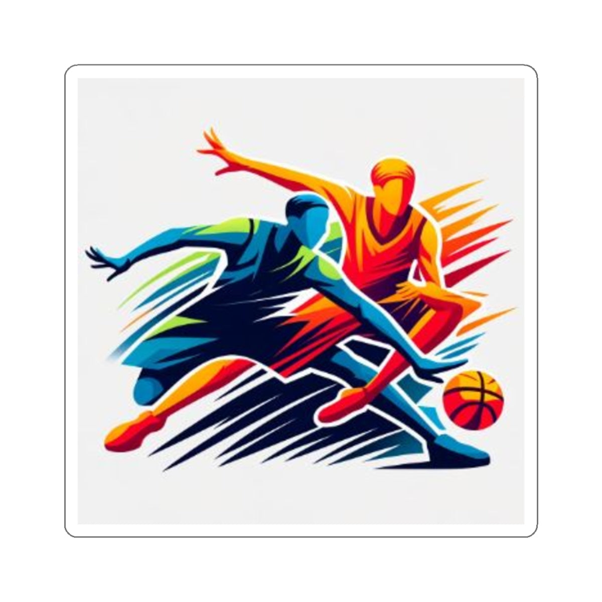 Basket Ball Design 2 [Kiss-Cut Stickers]