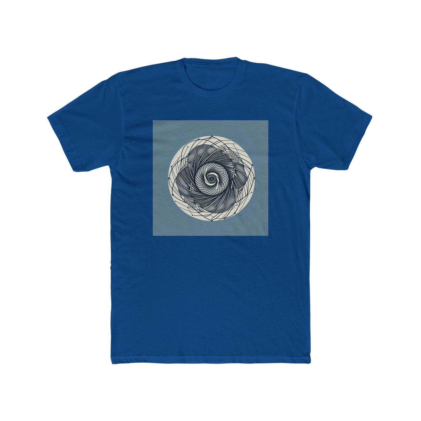 Spin into Symmetry: Geometric Spiral Delight T-Shirt