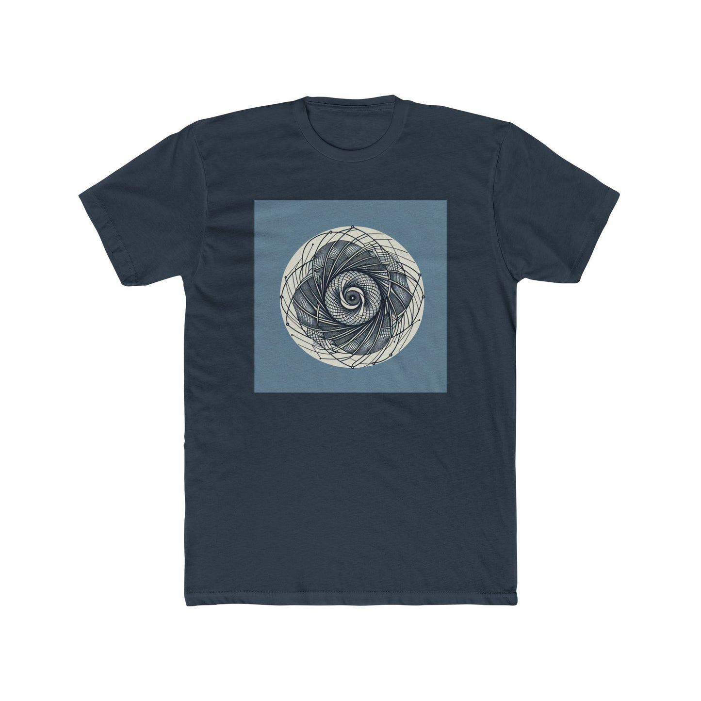 Spin into Symmetry: Geometric Spiral Delight T-Shirt