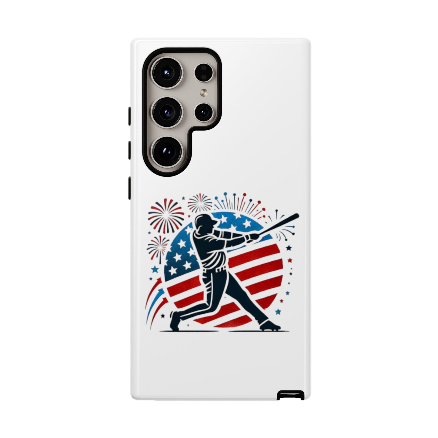 July 4th Baseball design Tough Cases