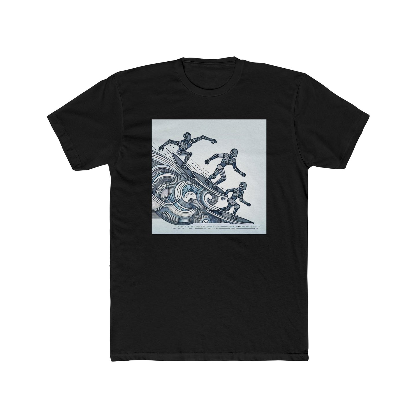 Robotic Rhythm: Dancing with Geometric Waves T-Shirt