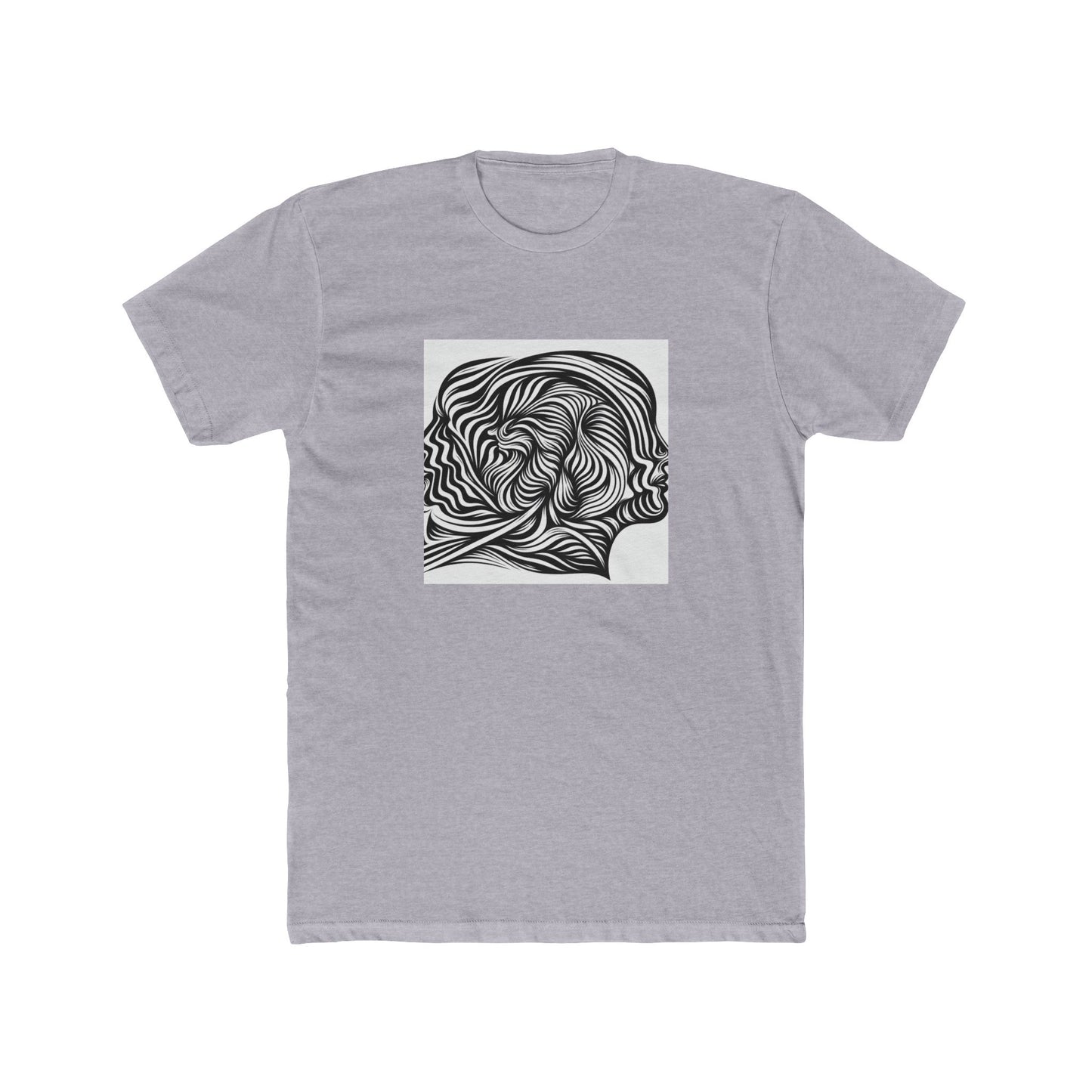 Lines in Motion: Illusionary Stripes T-Shirt Design T-Shirt