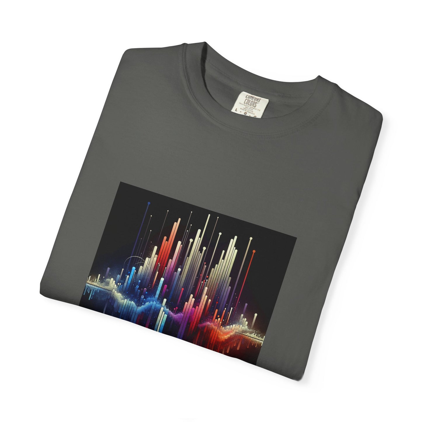 Symphonic Waves: Wearable Equalizer Art in Motion T-Shirt