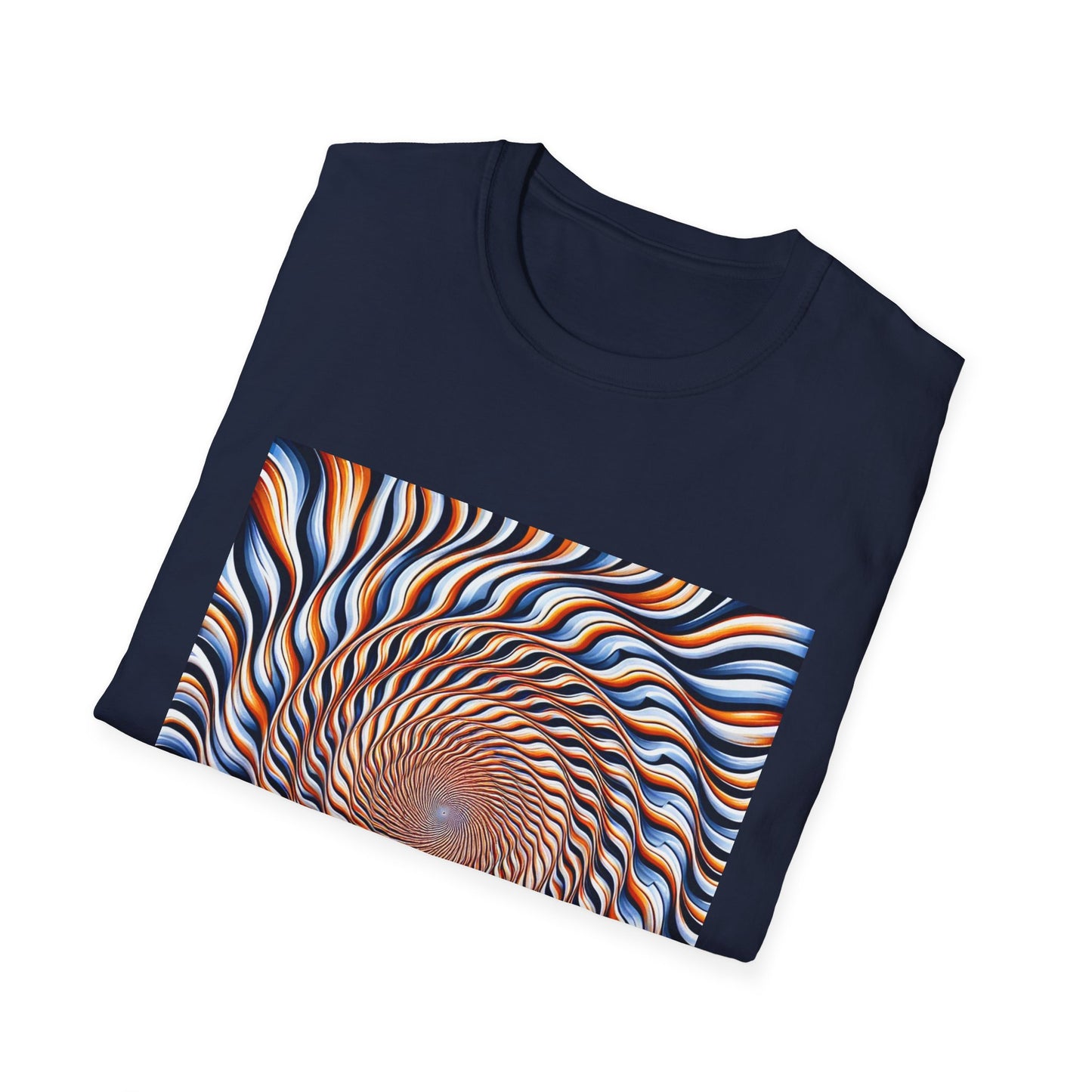Sweet Swirl: Dive Into the Orange Illusion T-Shirt
