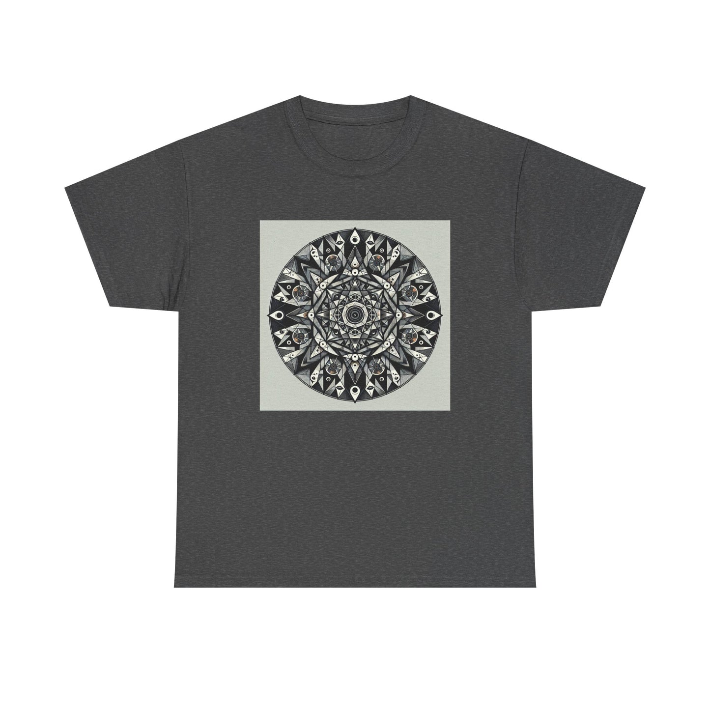 Spectral Triangles: Enchanting Mandala T-Shirt Magic T-Shirt