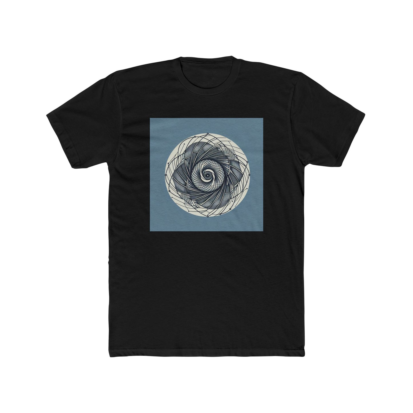 Spin into Symmetry: Geometric Spiral Delight T-Shirt