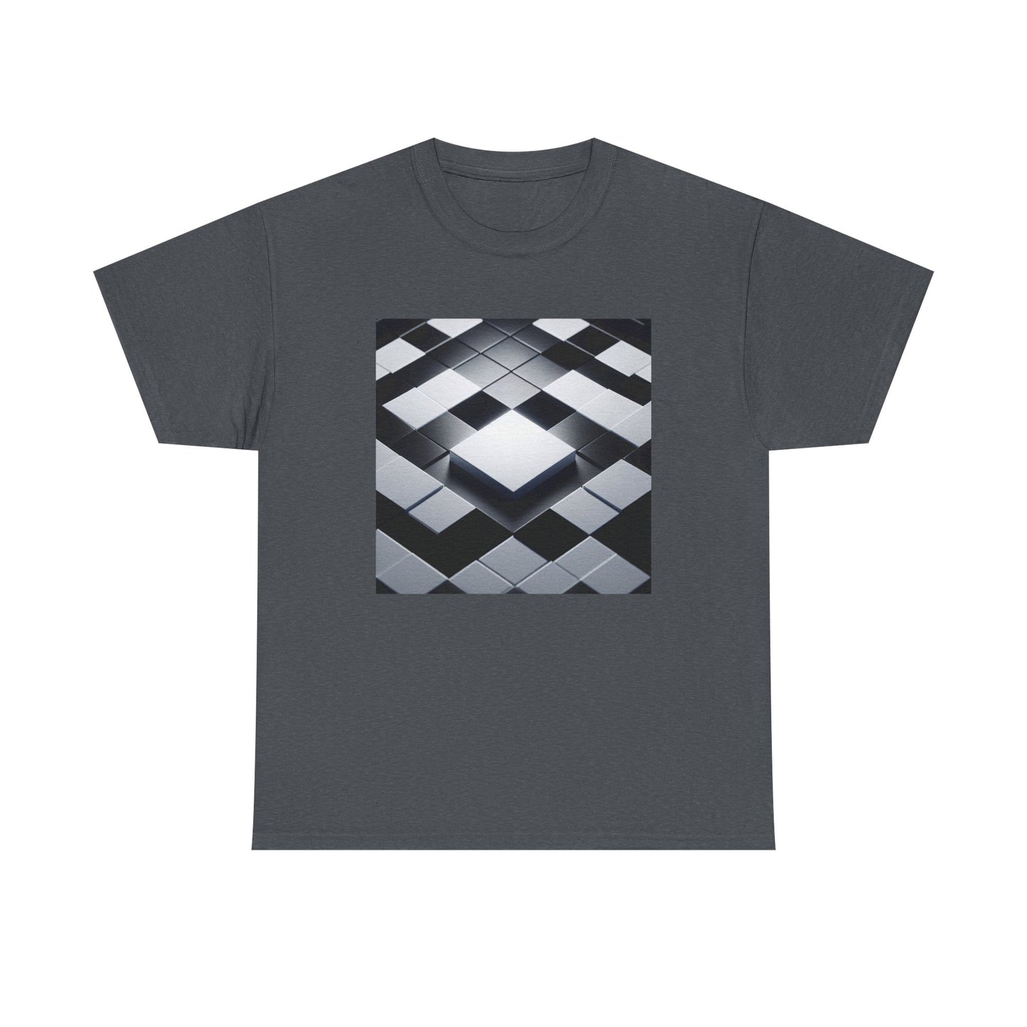 Checkmate in Style: Highlighted Square Chic T-Shirt