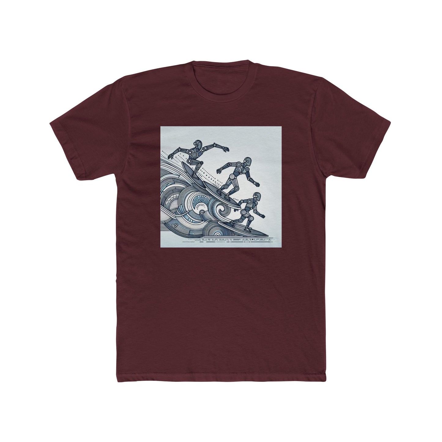 Robotic Rhythm: Dancing with Geometric Waves T-Shirt