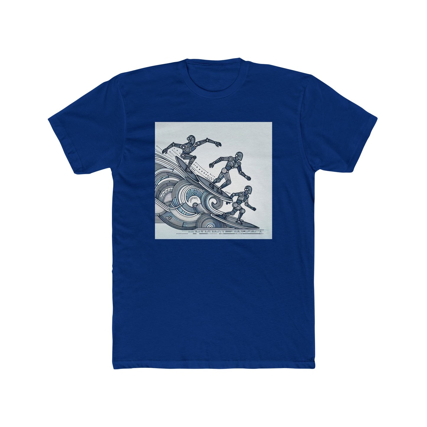 Robotic Rhythm: Dancing with Geometric Waves T-Shirt