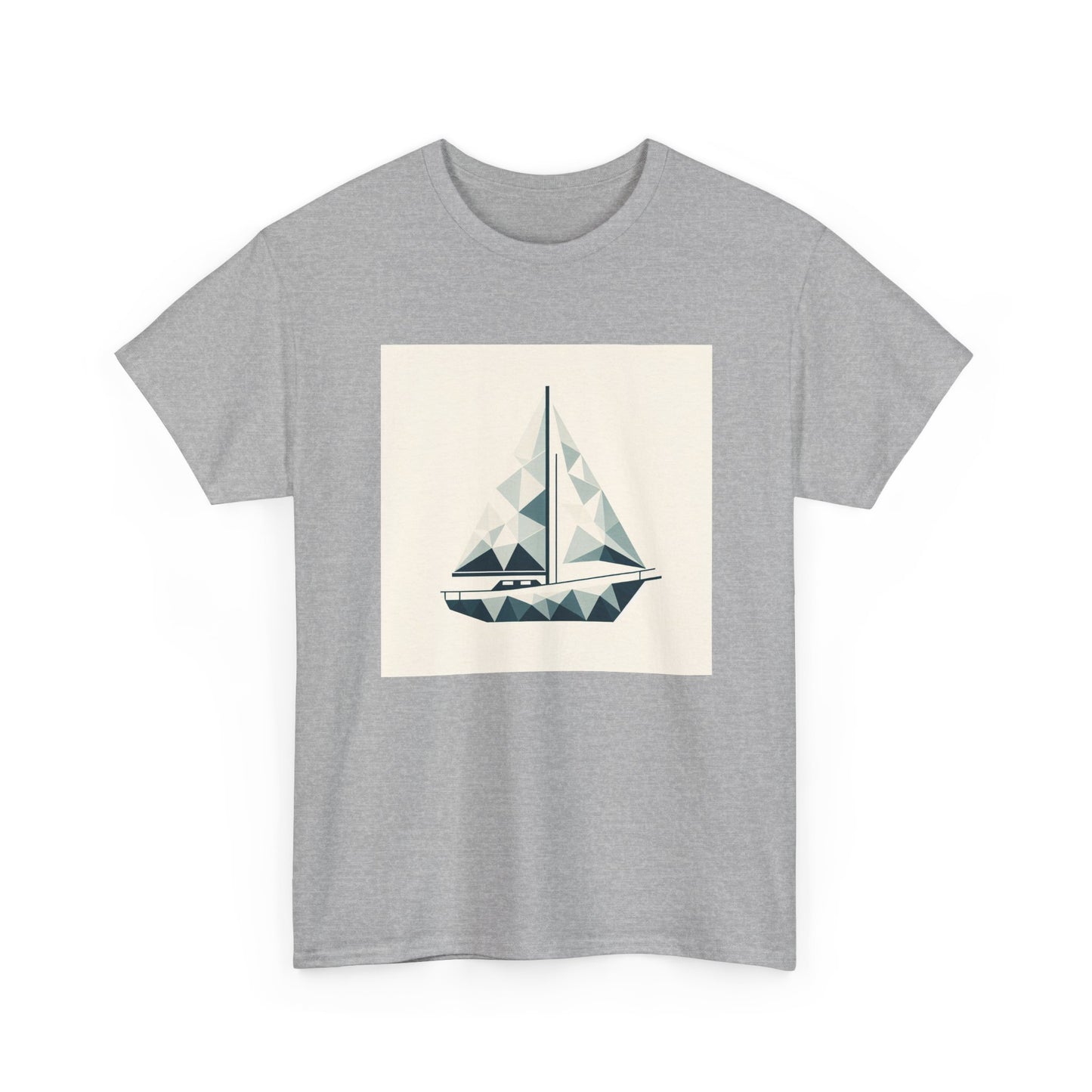 Sailing in Simplicity: Triangle Voyage Tee T-Shirt