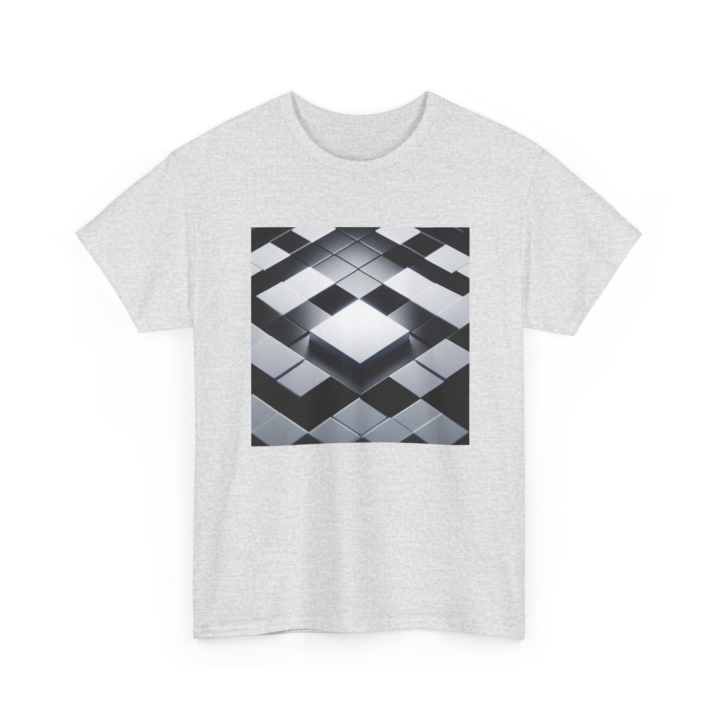 Checkmate in Style: Highlighted Square Chic T-Shirt