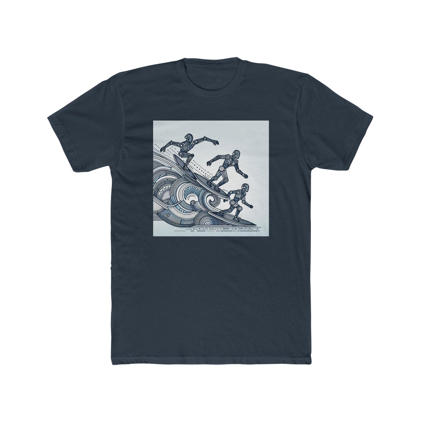 Robotic Rhythm: Dancing with Geometric Waves T-Shirt