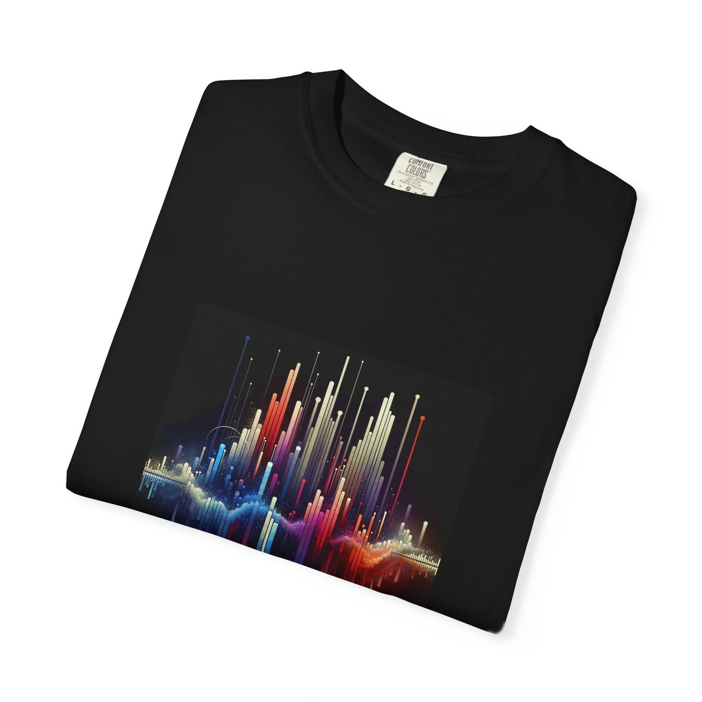 Symphonic Waves: Wearable Equalizer Art in Motion T-Shirt