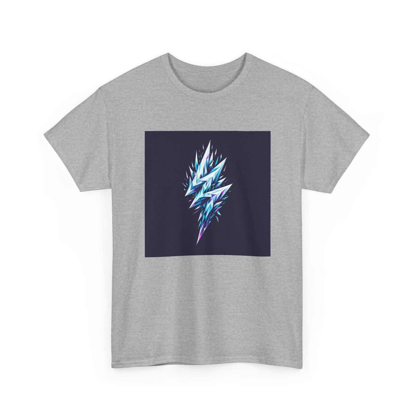 Shattered Thunder: Geometric Bolt Tee T-Shirt