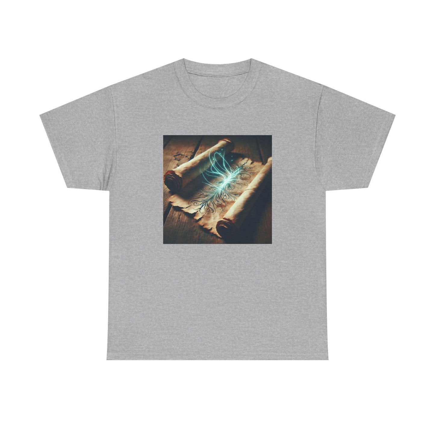 Unroll the Mystical Glow: Ancient Wisdom Unveiled T-Shirt