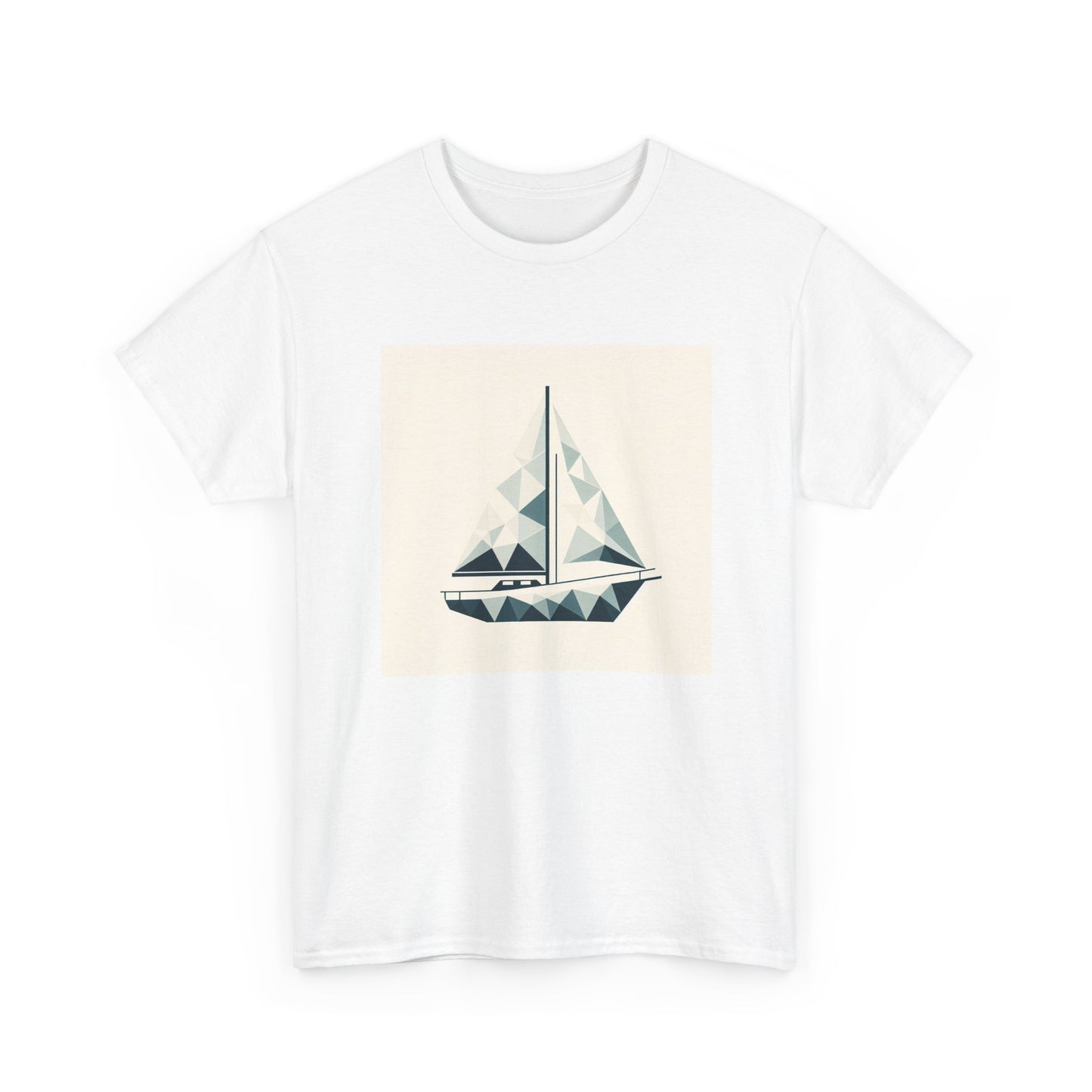 Sailing in Simplicity: Triangle Voyage Tee T-Shirt