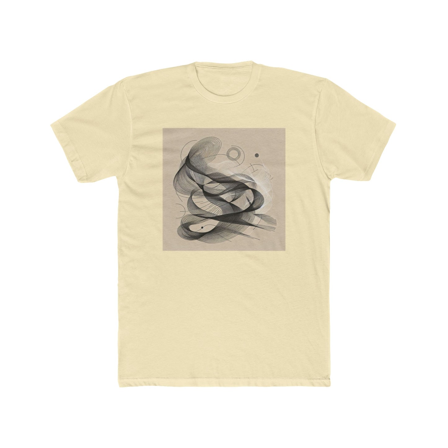 Rhythmic Waves: Textured Line Art in Motion T-Shirt