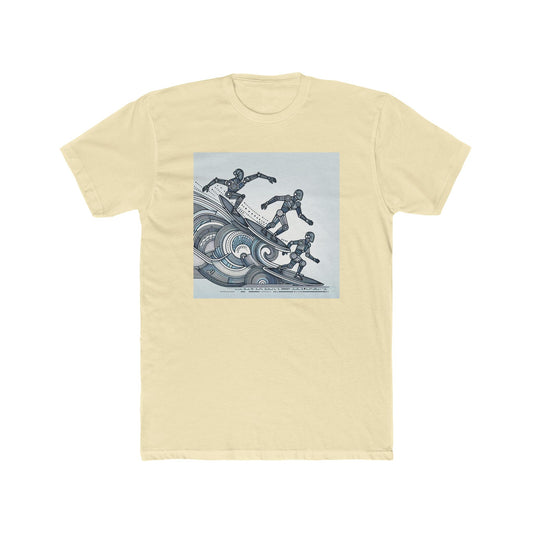 Robotic Rhythm: Dancing with Geometric Waves T-Shirt
