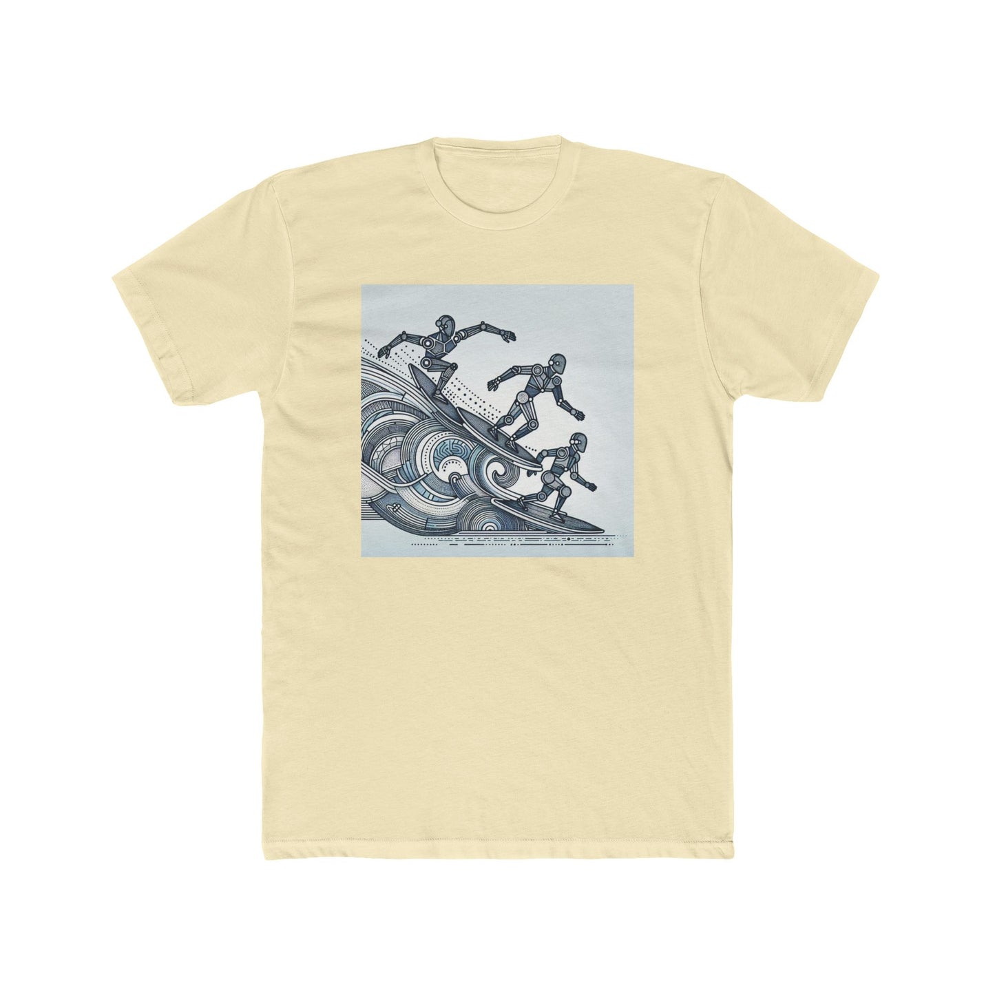 Robotic Rhythm: Dancing with Geometric Waves T-Shirt