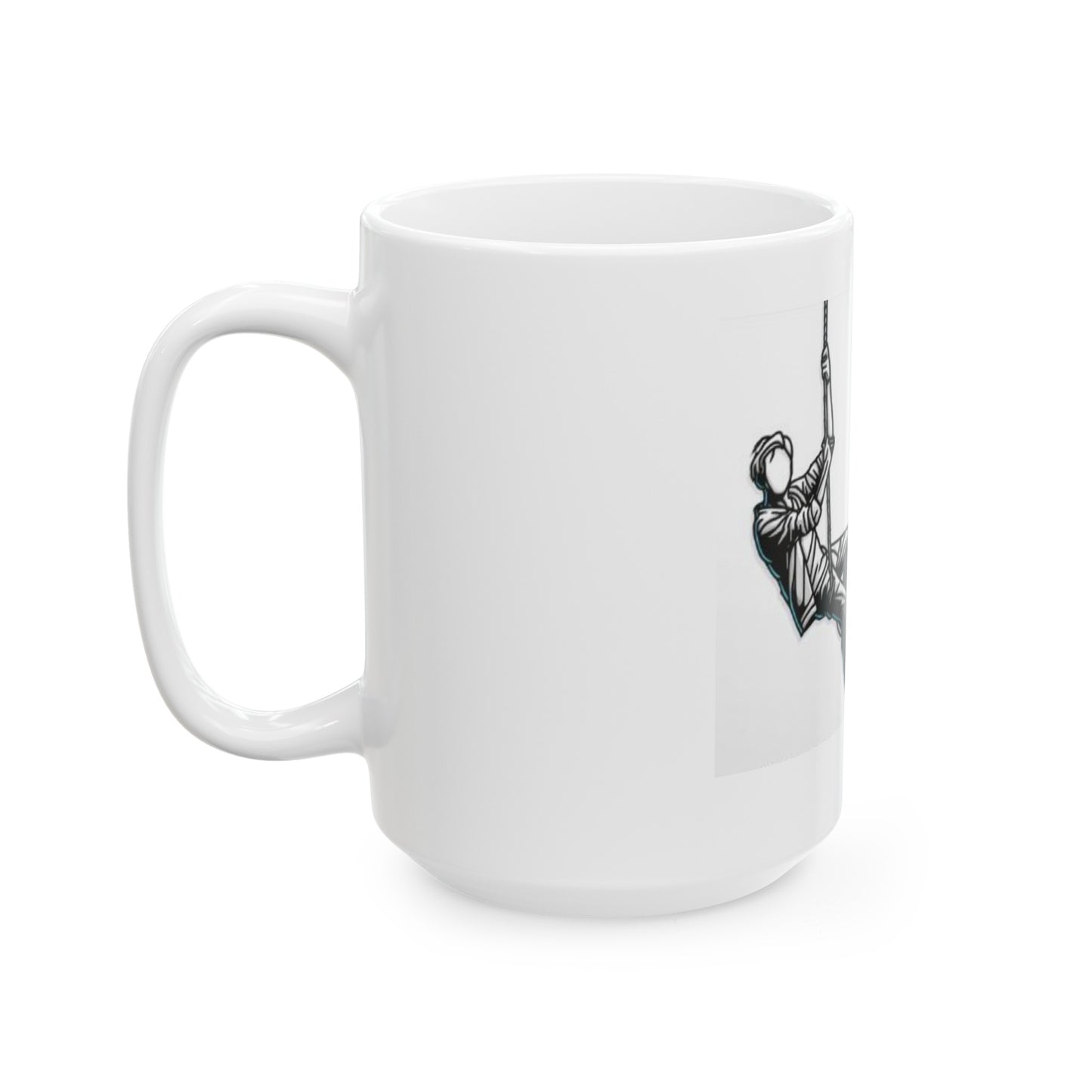 "Hanging in There" Design Ceramic Mug, (11oz, 15oz)