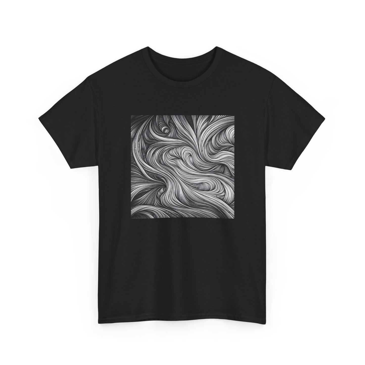 Flowing Lines: Art in Motion, Worn with Style T-Shirt