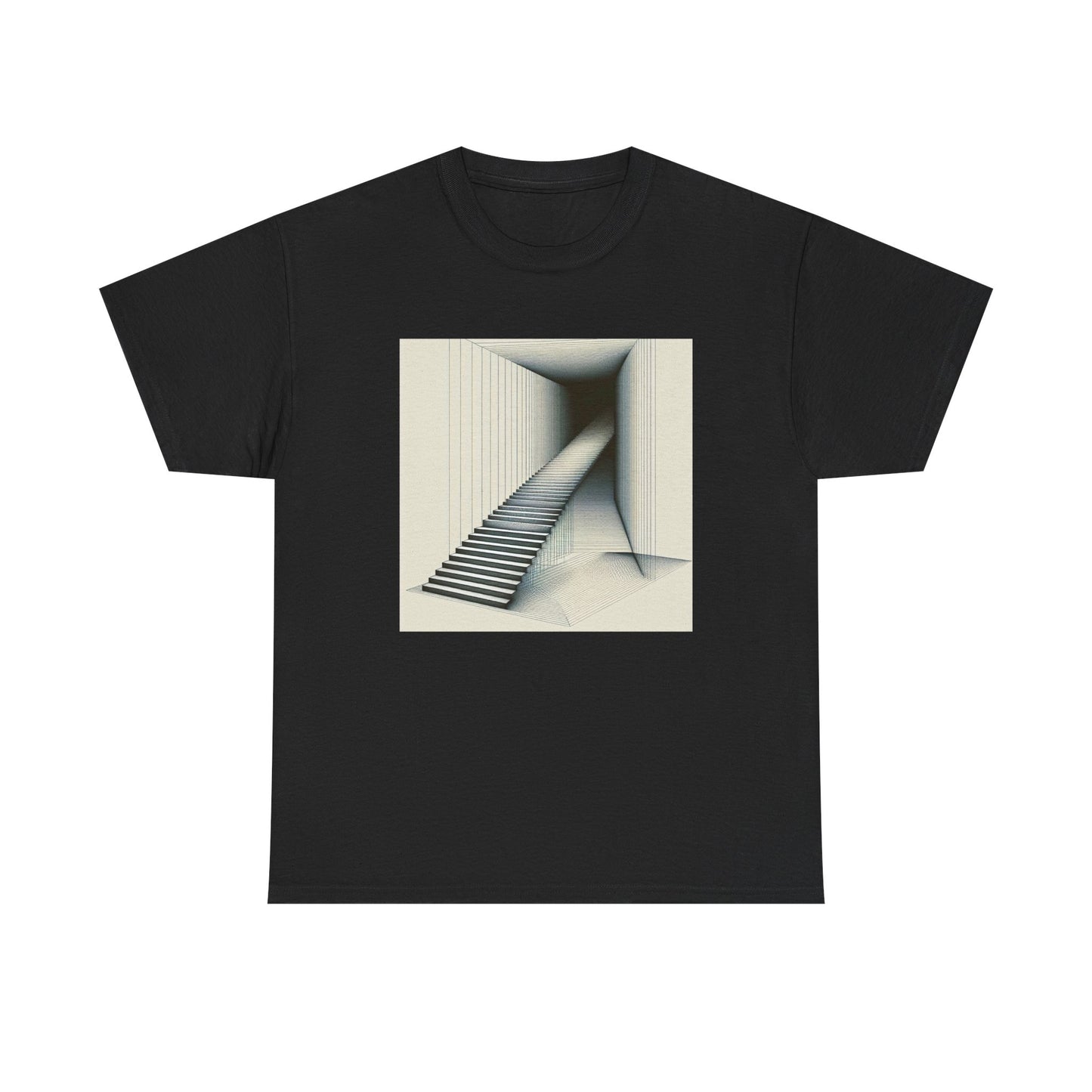 Steps into Shadows: Vector Voyage in Darkness T-Shirt
