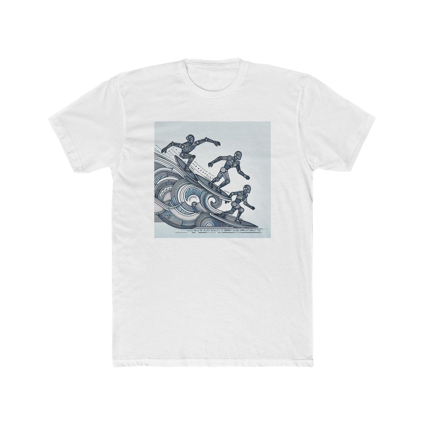 Robotic Rhythm: Dancing with Geometric Waves T-Shirt