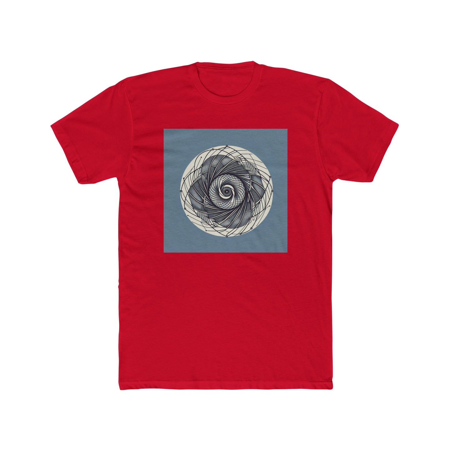Spin into Symmetry: Geometric Spiral Delight T-Shirt