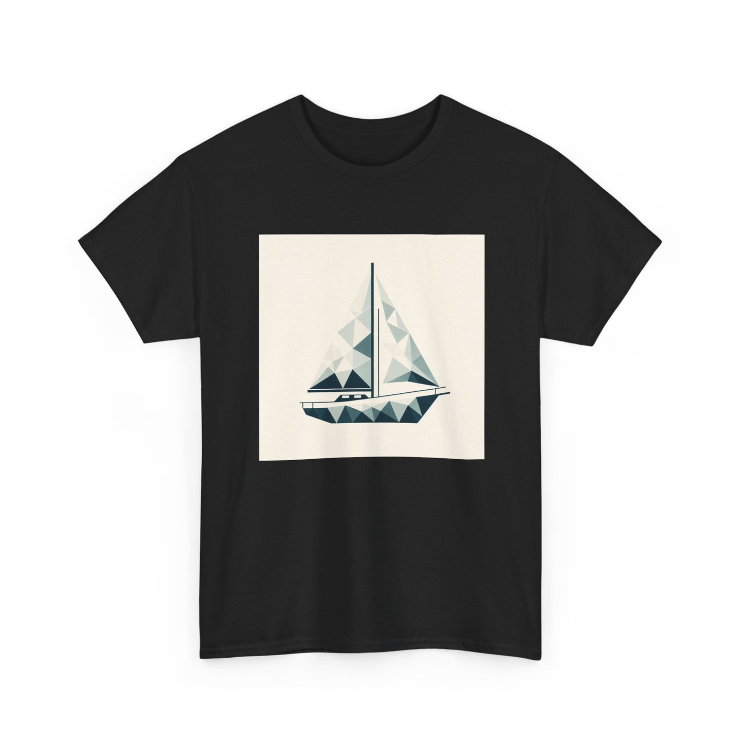 Sailing in Simplicity: Triangle Voyage Tee T-Shirt