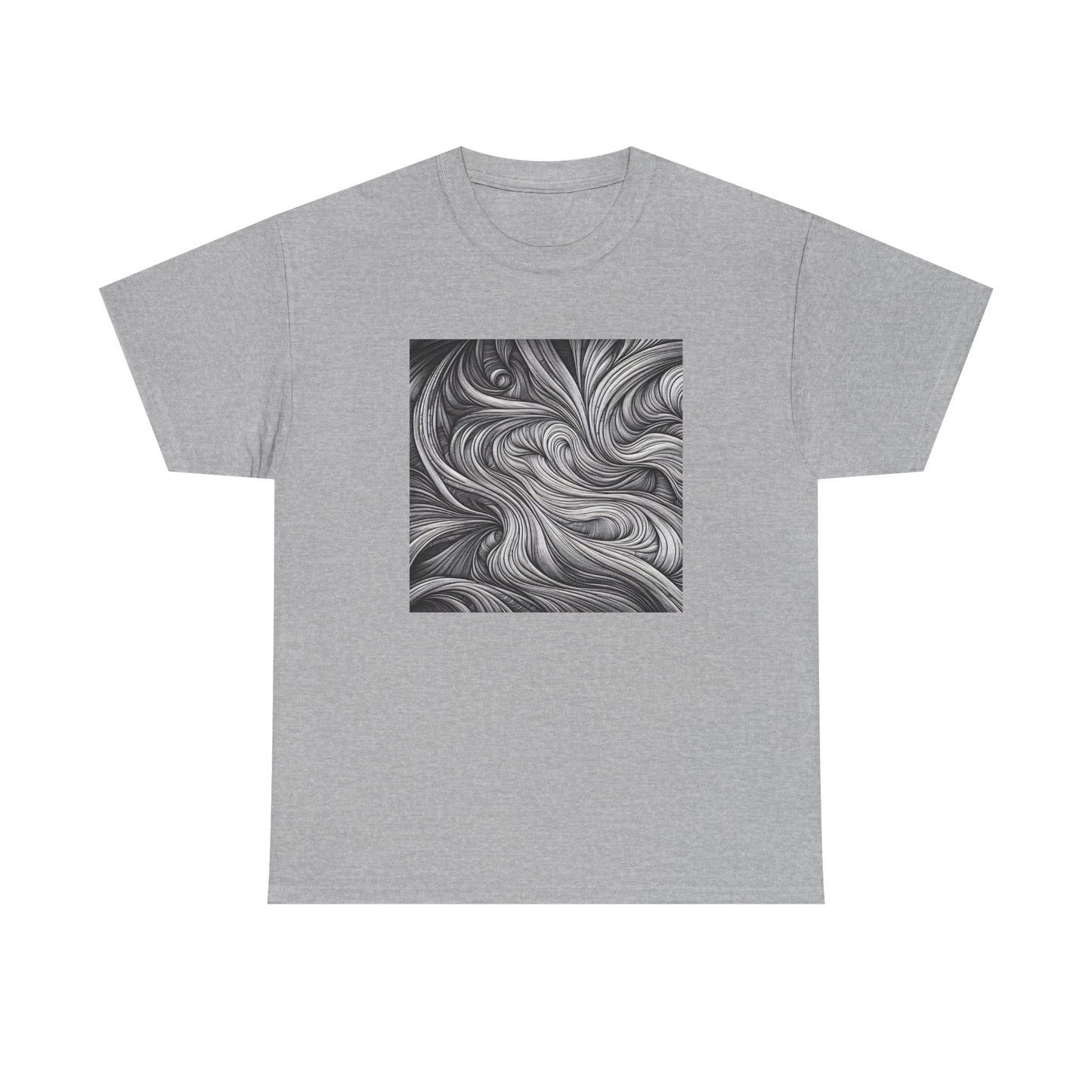 Flowing Lines: Art in Motion, Worn with Style T-Shirt