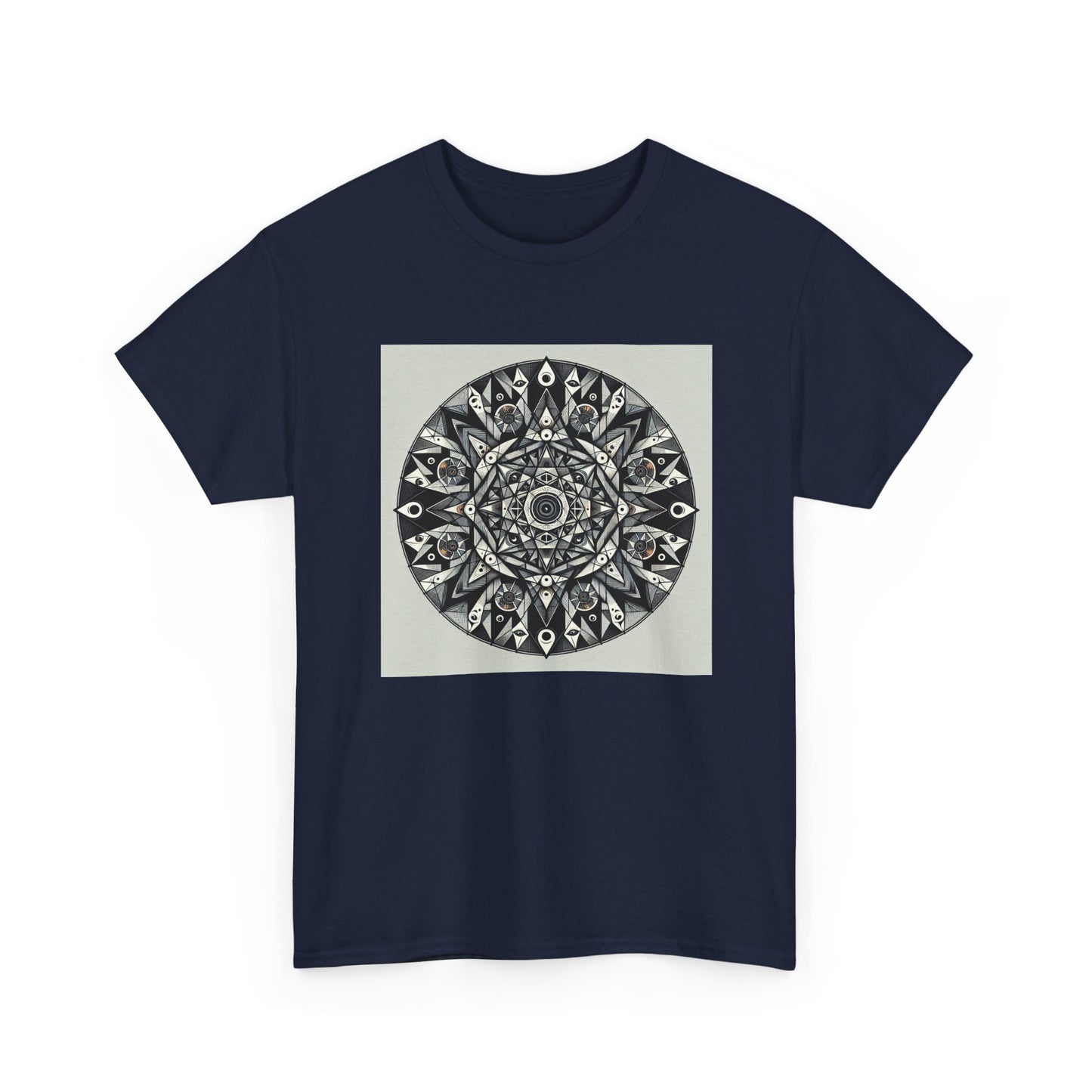 Spectral Triangles: Enchanting Mandala T-Shirt Magic T-Shirt