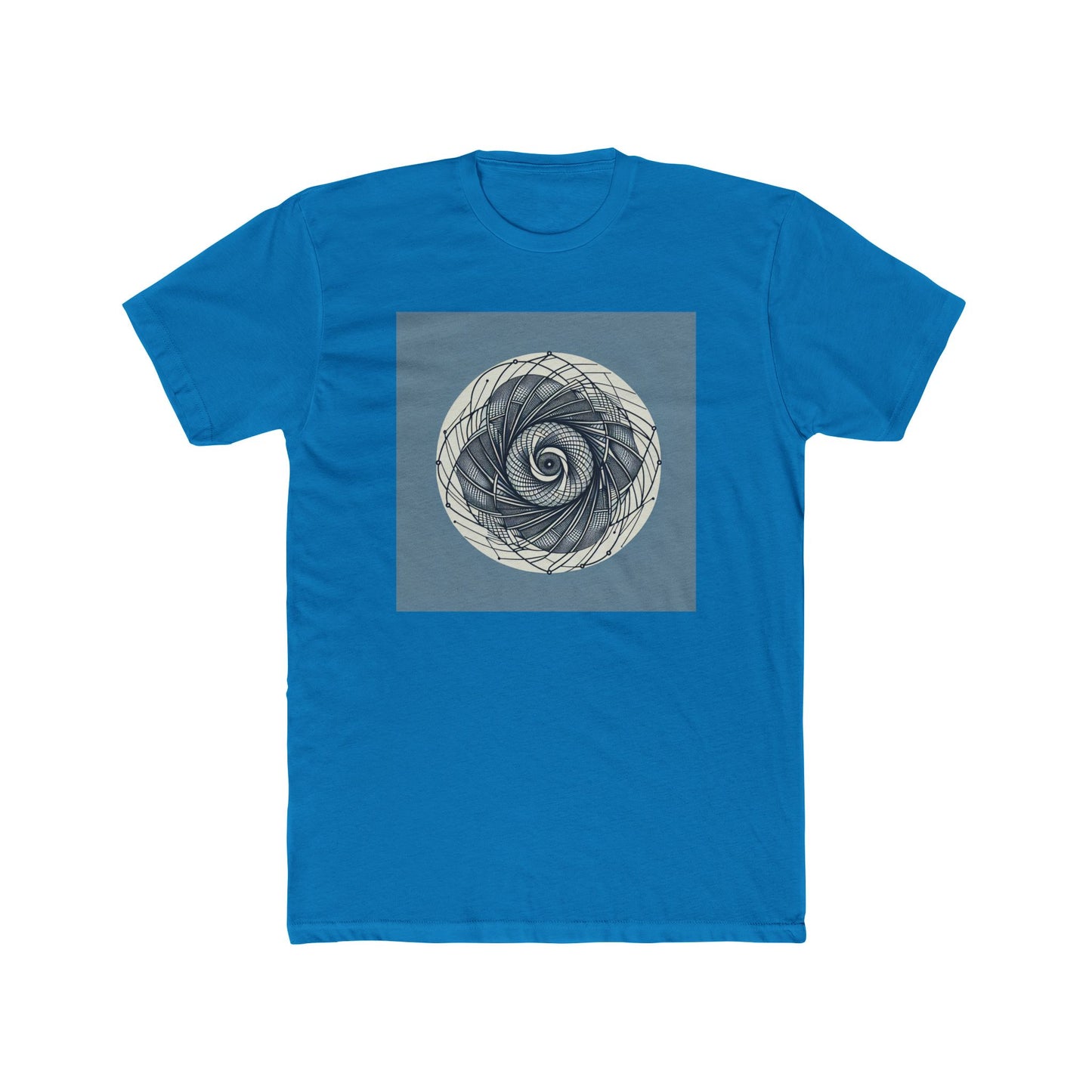 Spin into Symmetry: Geometric Spiral Delight T-Shirt