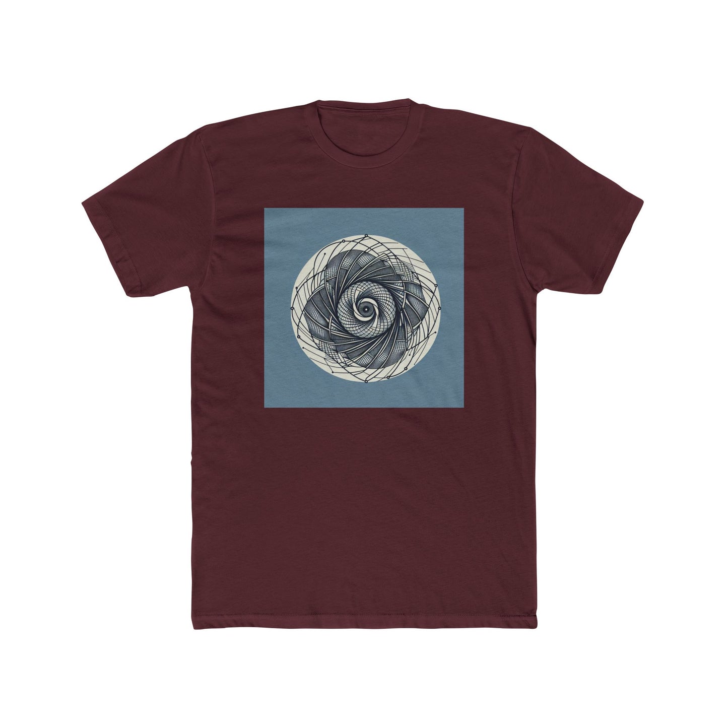 Spin into Symmetry: Geometric Spiral Delight T-Shirt