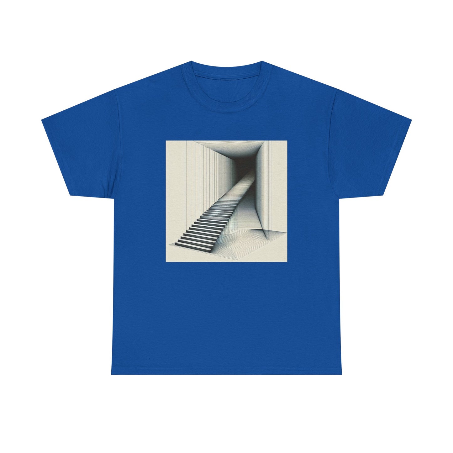 Steps into Shadows: Vector Voyage in Darkness T-Shirt
