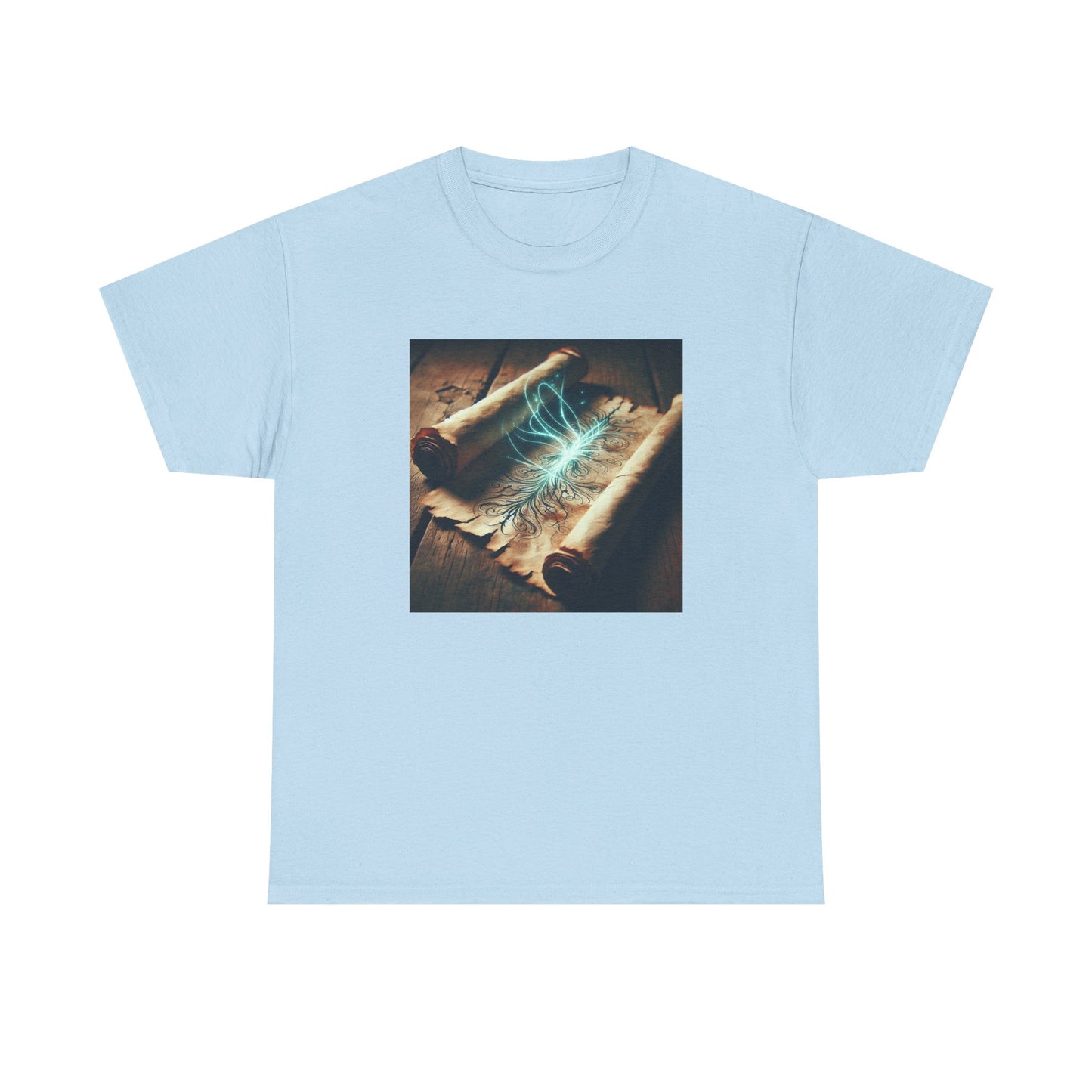 Unroll the Mystical Glow: Ancient Wisdom Unveiled T-Shirt