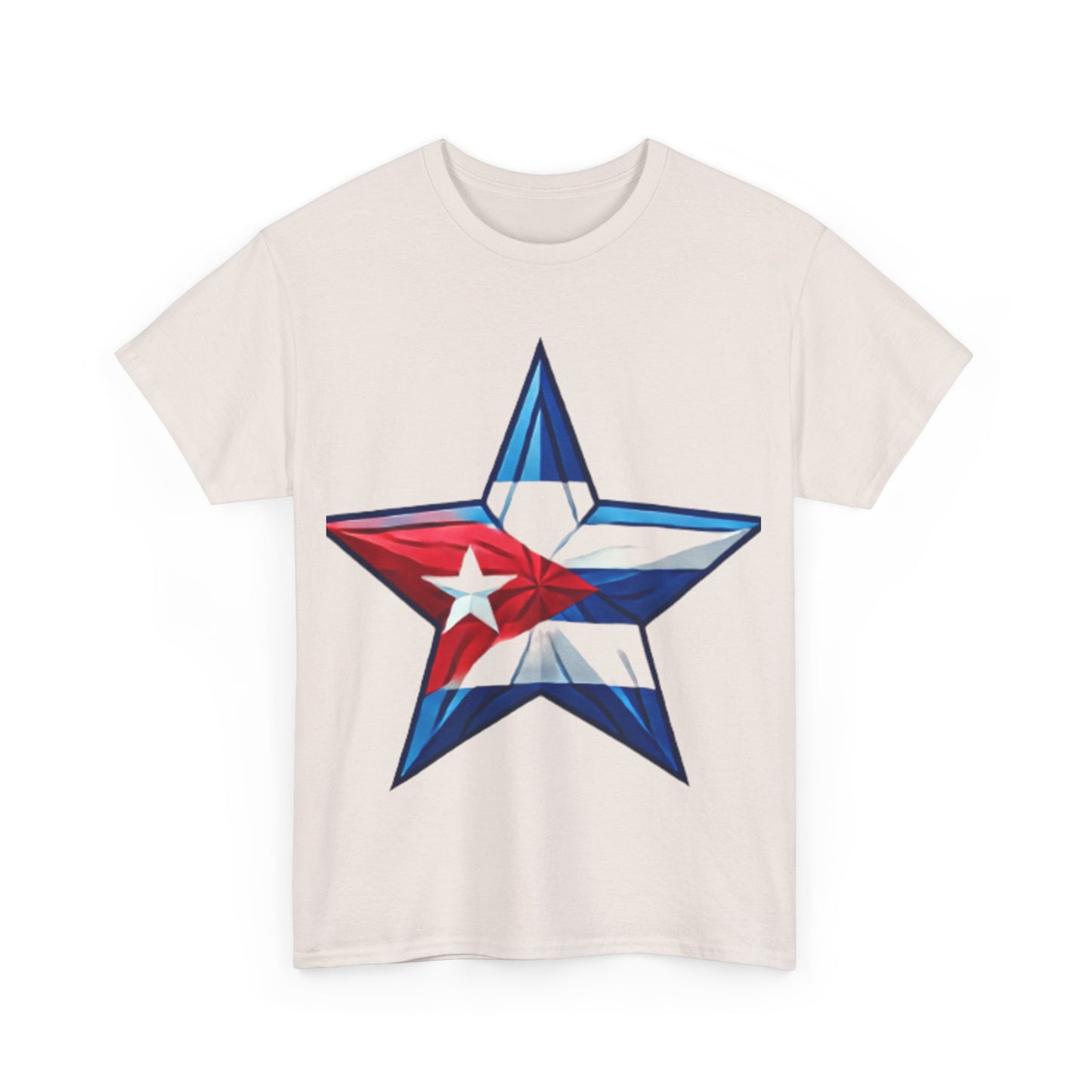 Cuban flag Design(Unisex Heavy Cotton Tee)