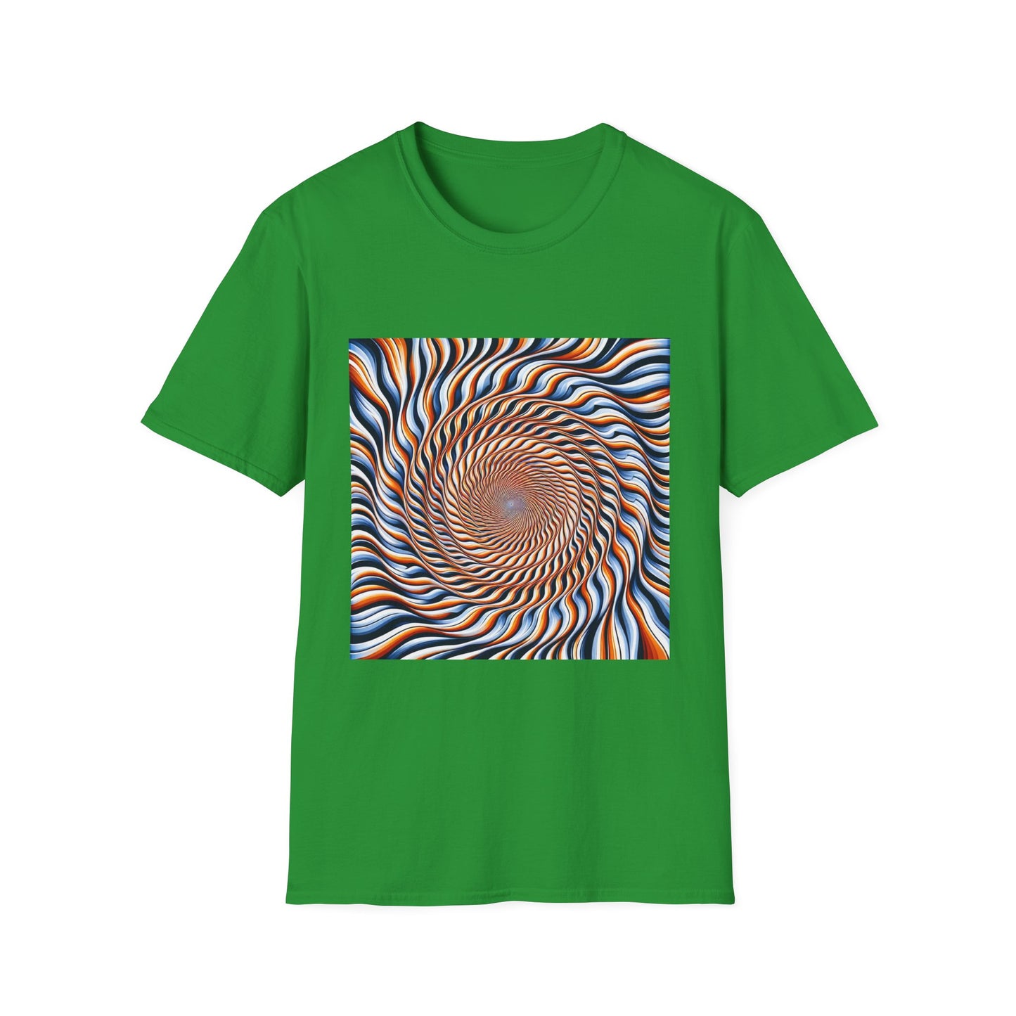 Sweet Swirl: Dive Into the Orange Illusion T-Shirt