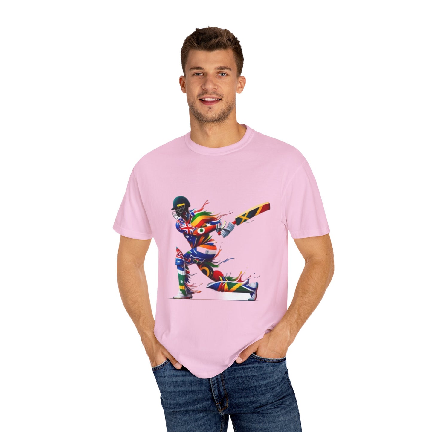 Cricket Design [Unisex Garment-Dyed T-shirt]