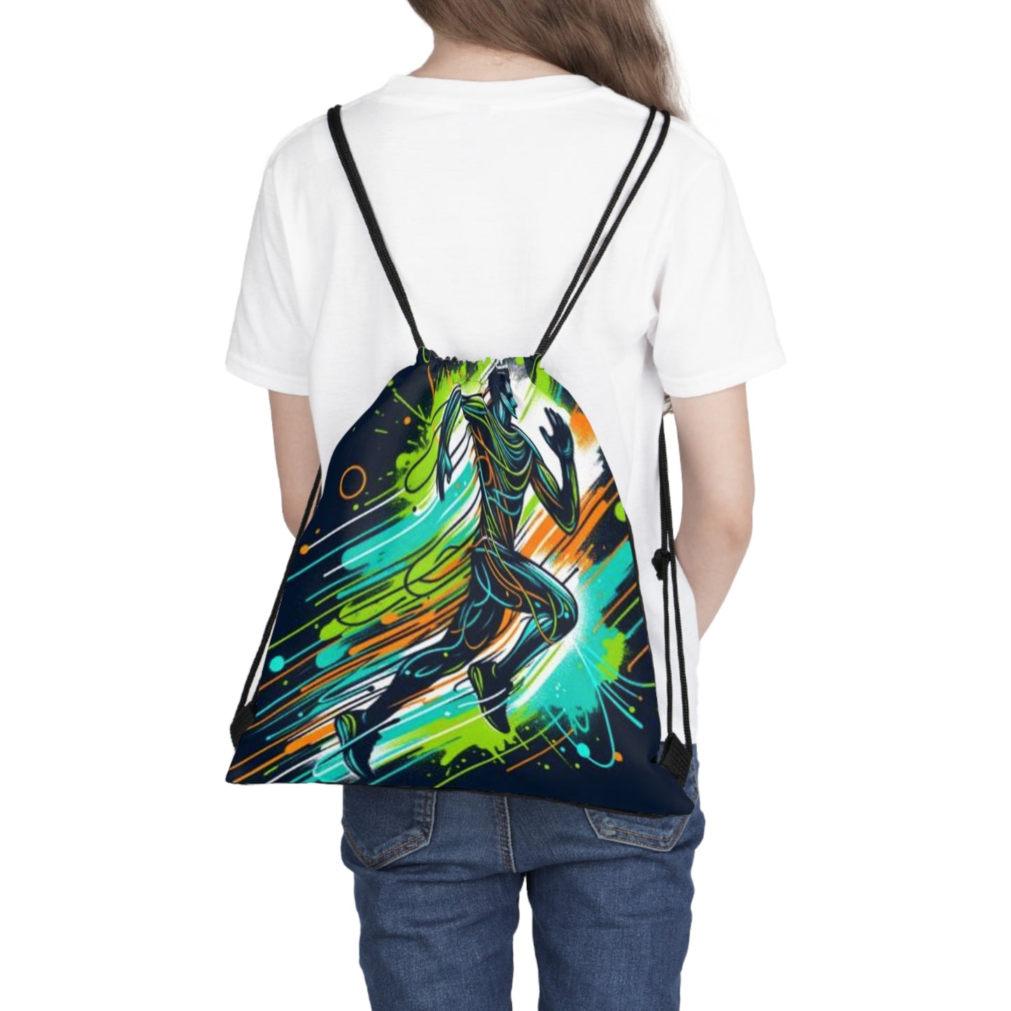 Energetic Design Outdoor Drawstring Bag