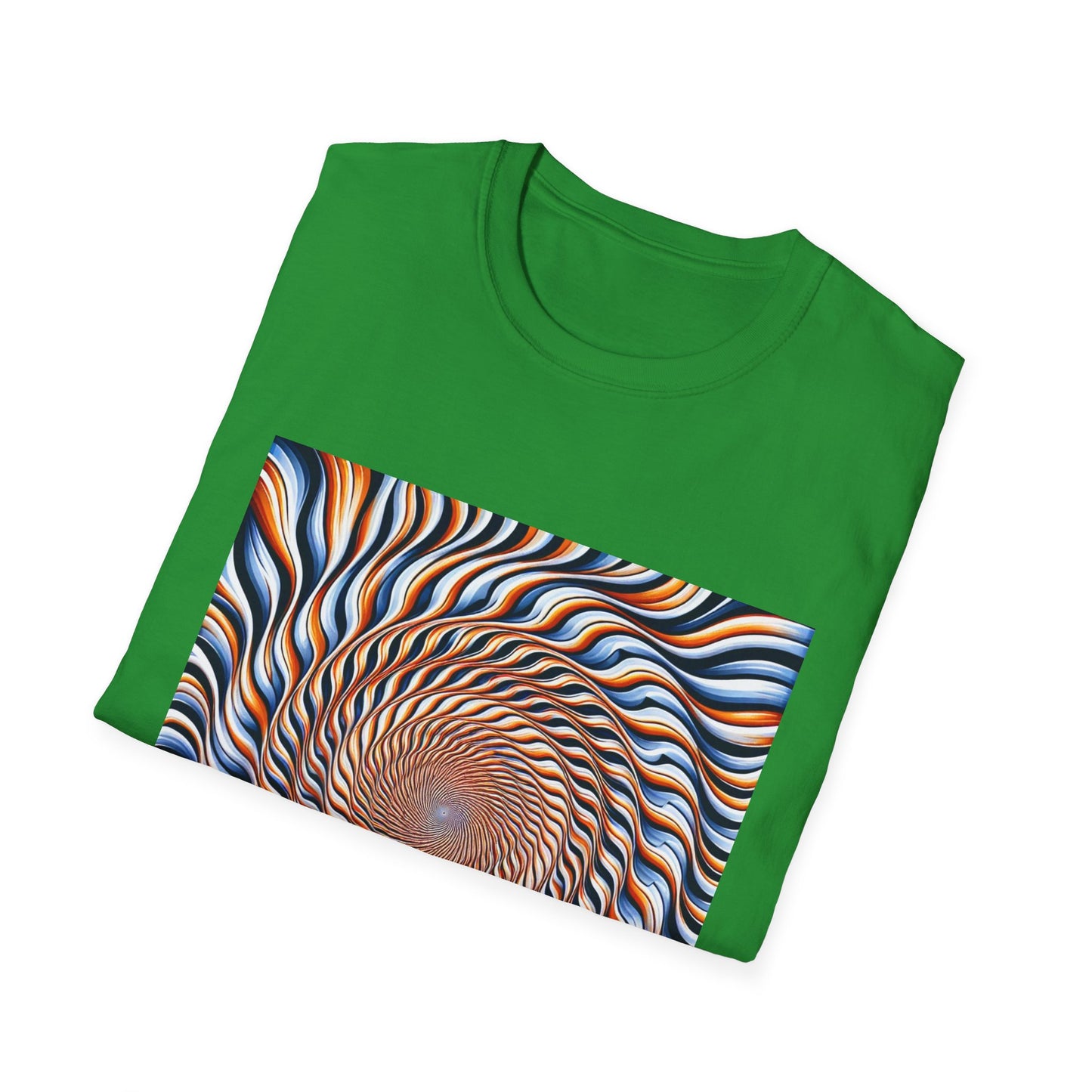 Sweet Swirl: Dive Into the Orange Illusion T-Shirt