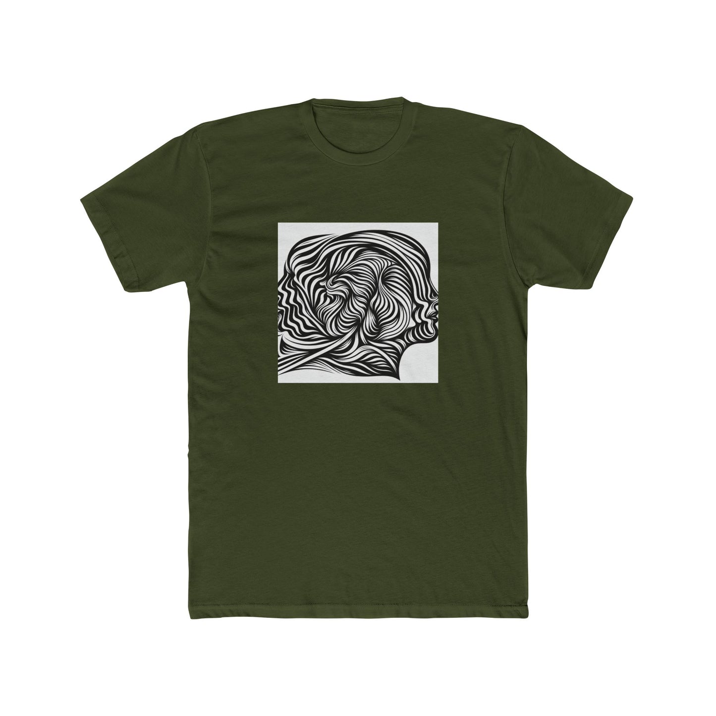 Lines in Motion: Illusionary Stripes T-Shirt Design T-Shirt