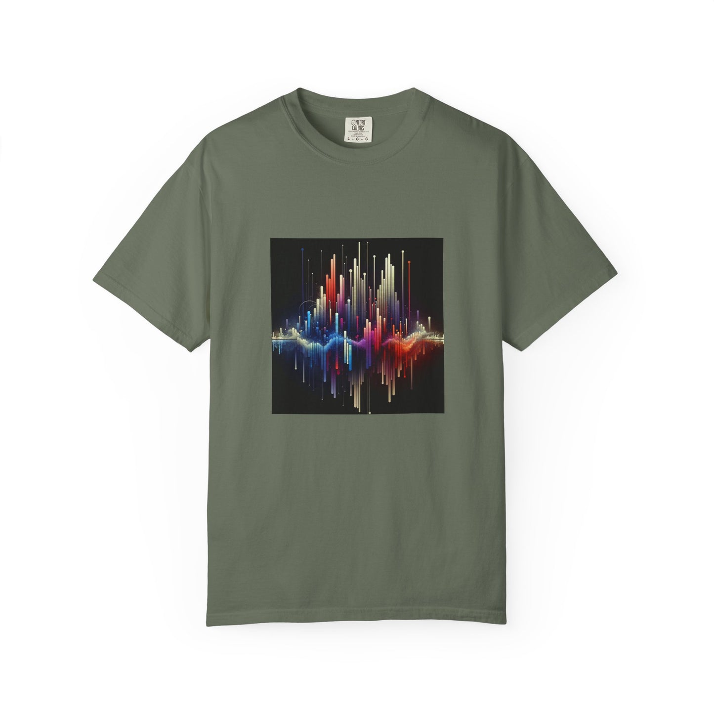 Symphonic Waves: Wearable Equalizer Art in Motion T-Shirt