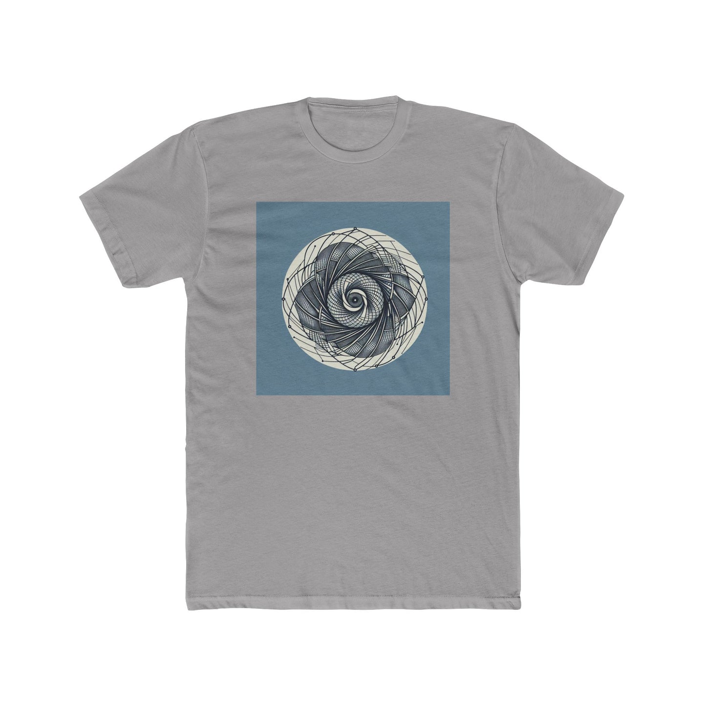 Spin into Symmetry: Geometric Spiral Delight T-Shirt