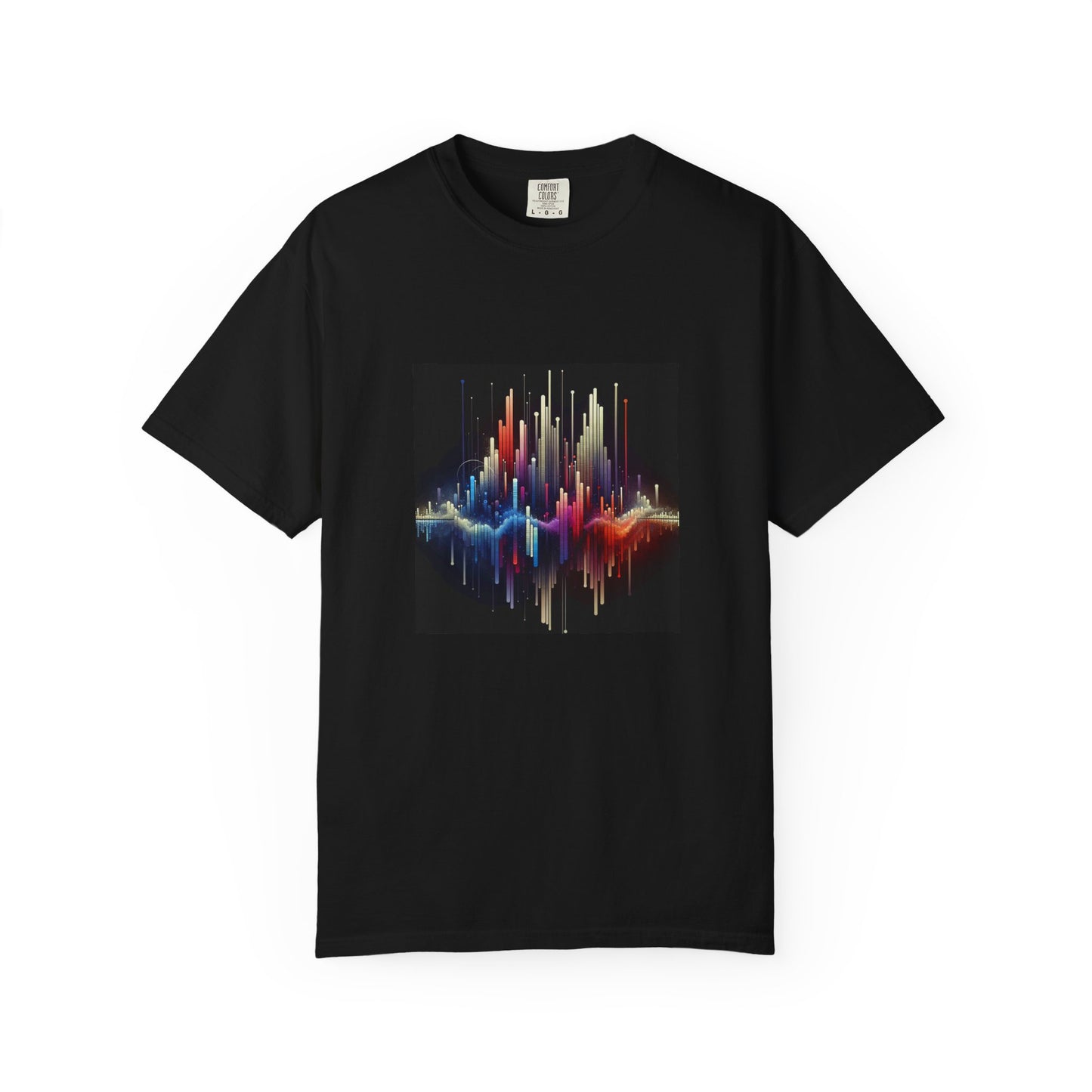 Symphonic Waves: Wearable Equalizer Art in Motion T-Shirt