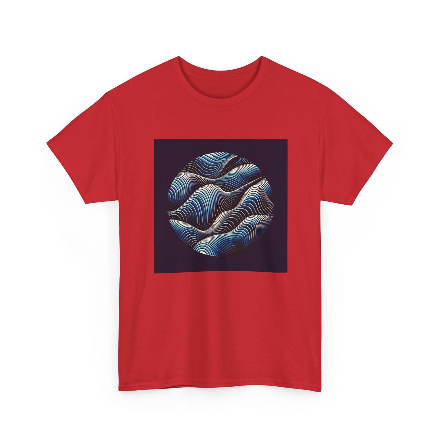 Blue Harmony: Ride the Wave of Patterns T-Shirt