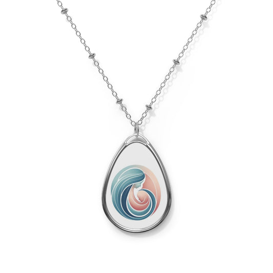 Mothers Day Oval Necklace