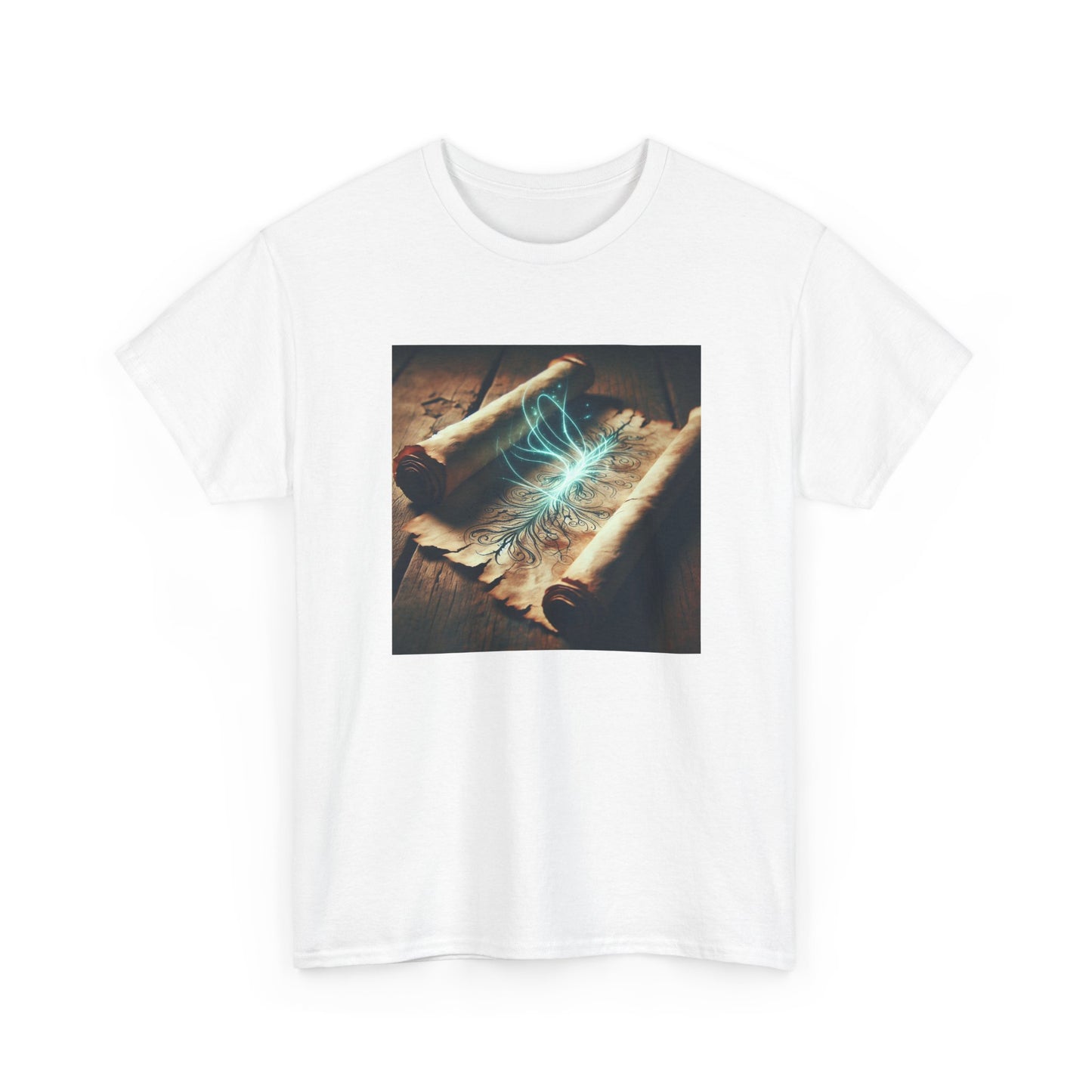 Unroll the Mystical Glow: Ancient Wisdom Unveiled T-Shirt